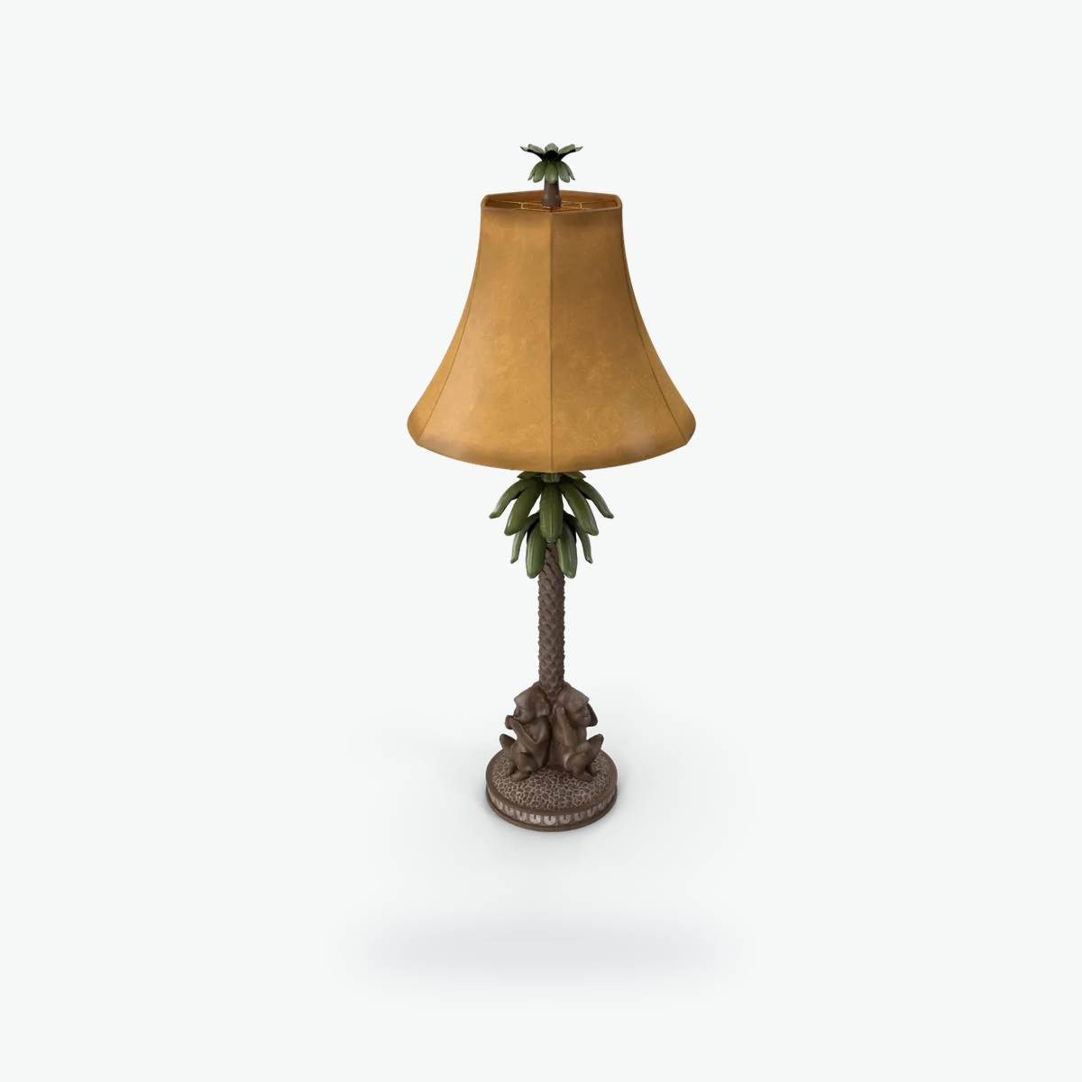 Classic table lamp with a fabric shade